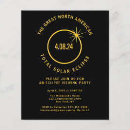 予算合計Eclipse 8 4月24日パーティの招待状 チラシ