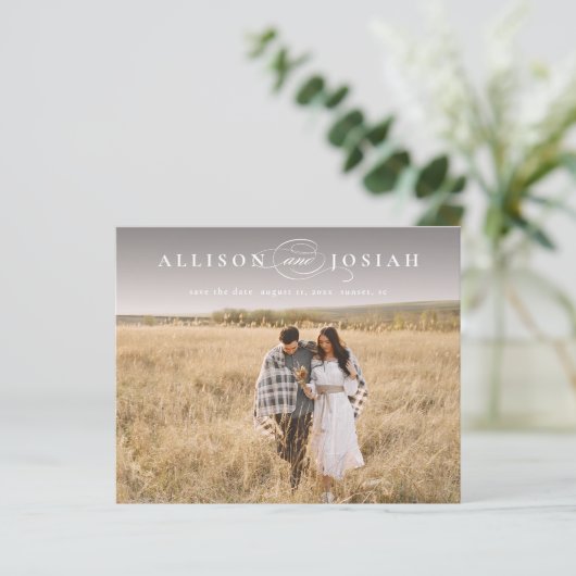 予算名エレガント写真結婚式の日付の保存 (スタンド正面)