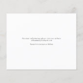 予算名エレガント写真結婚式の日付の保存 (裏面)