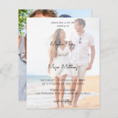 予算名モダン写真6結婚のV3 (正面/裏面)