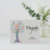 予算名前をカスタムするツリーオブライフサンキューカード (スタンド正面)