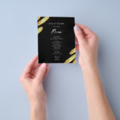 予算基本イベントメニューフライヤー チラシ (手)