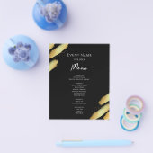 予算基本イベントメニューフライヤー チラシ (シングル)