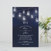 予算夕べメイソンジャース結婚式招待状 (スタンド正面)