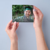 予算大学院の写真の卒業発表 チラシ (手)