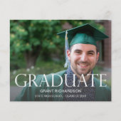 予算大学院の写真の卒業発表 チラシ (正面)