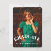 予算大学院の写真の卒業発表 ノートカード (正面)