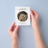 予算大学院数々の写真卒業パーティー チラシ (手)