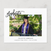 予算大学院書道2枚の写真発表 チラシ (正面)