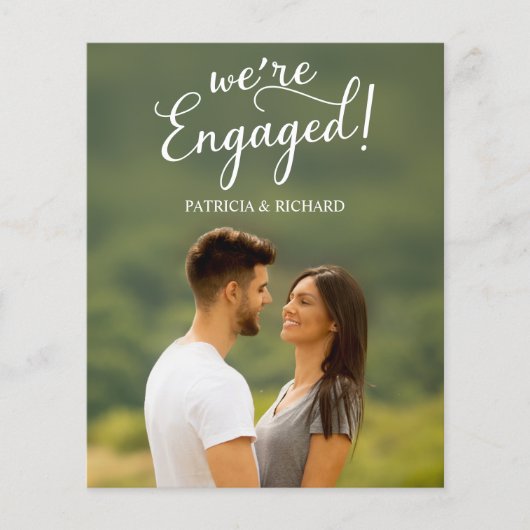 予算婚約の発表と日付の保存 (正面)