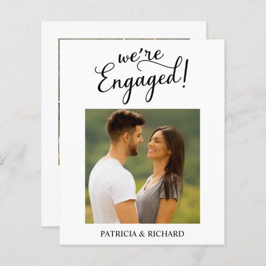 予算婚約の発表と日付の保存 (正面/裏面)