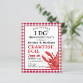 予算婚約フォトクロウフィッシュパーティの招待状 (スタンド正面)