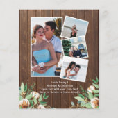 予算婚約フォトクロウフィッシュ沸騰パーティー招待状 (裏面)