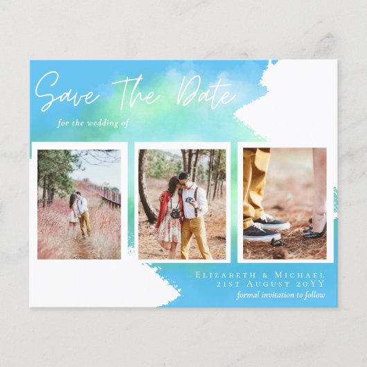 予算婚約フォトスカイブルー救デート (正面)