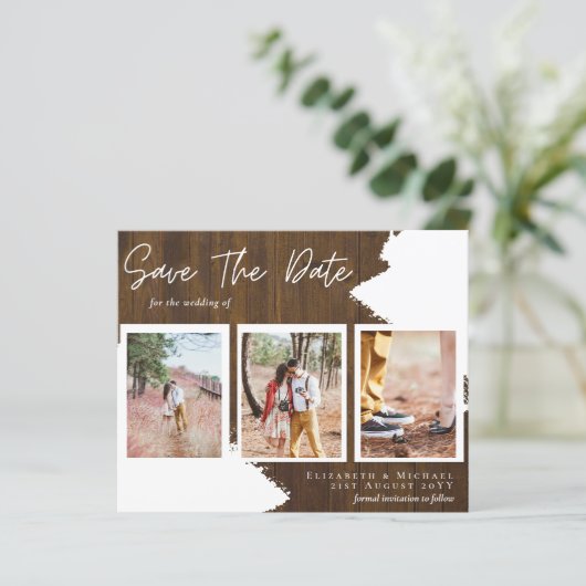 予算婚約写真素朴日付の保存 (スタンド正面)