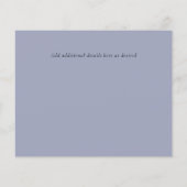 予算婚約写真SAVE the DATE DustyBlue (裏面)