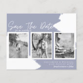 予算婚約写真SAVE the DATE DustyBlue (正面)