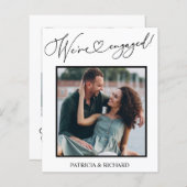 予算婚約発表写真を保存 (正面/裏面)