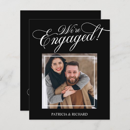 予算婚約発表写真を保存 (正面/裏面)