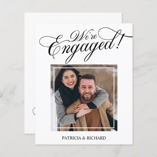 予算婚約発表写真を保存 (正面/裏面)