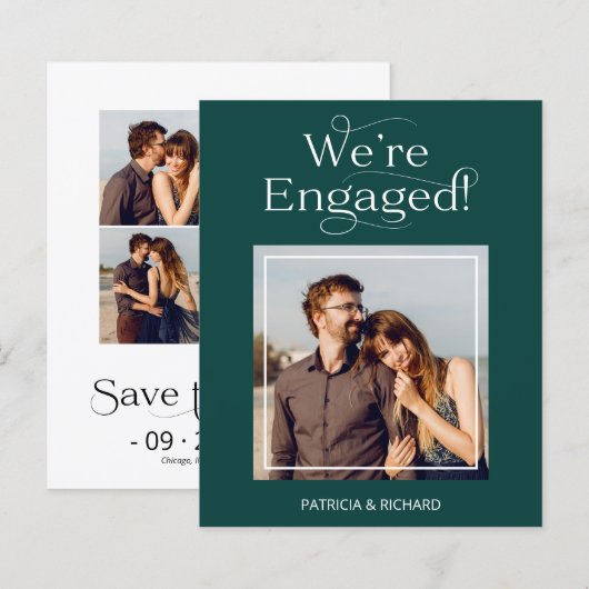 予算婚約発表写真を保存 (正面/裏面)