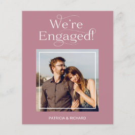 予算婚約発表写真カード