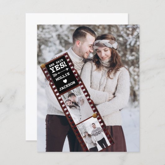 予算婚約発表写真SheはYes (正面/裏面)