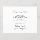 予算家族の写真の新しい住所のお知らせ (裏面)