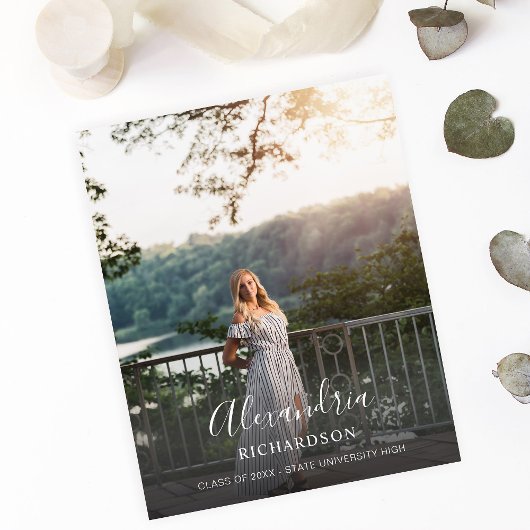 予算対応スクリプト モード 名前 フォト 卒業 縦 チラシ