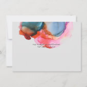 予算対応 アブストラクト レインボー ウォーターカラー ウェディング (裏面)