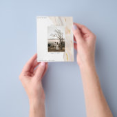 予算対応 写真 抽象的なデザインの Save the Date フライヤー (手)