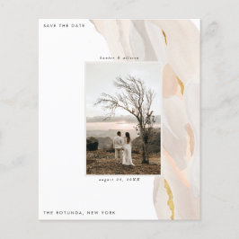 予算対応 写真 抽象的なデザインの Save the Date フライヤー