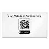 予算少額QRコード名刺マグネット マグネット名刺 (正面)