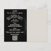 予算幽霊ジャグジアダルトハロウィーン招待状 ポストカード (裏面)