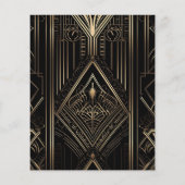 予算幾何学的アールデコ結婚ズ (裏面)