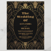 予算幾何学的アールデコ結婚ズ チラシ (正面)