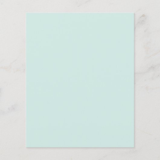 予算幾何学的フローラブライダルシャワー招待状 (裏面)