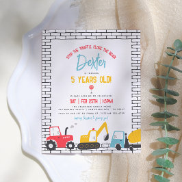 予算建築車少年バースデーパーティー