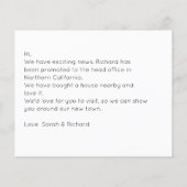 予算引っ越しましたと写真の移動告知 (裏面)