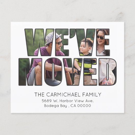 予算引っ越しましたと写真の移動告知 (正面)