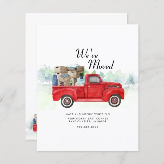 予算引っ越しましたの住所変更の発表 (正面/裏面)