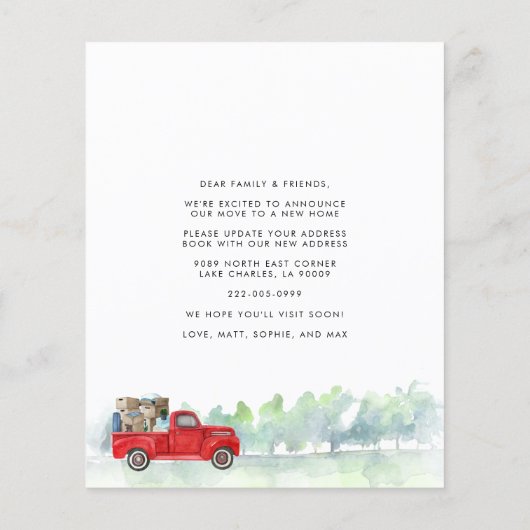 予算引っ越しましたの住所変更の発表 (裏面)