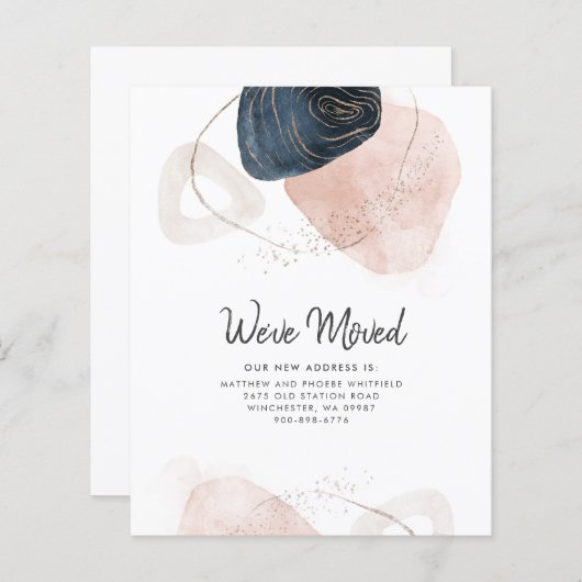 予算引っ越しましたの住所変更の発表 (正面/裏面)