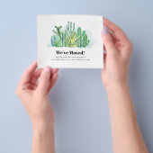 予算引っ越しましたの住所変更の発表 チラシ (手)