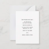 予算引っ越しましたの変更アドレス写真の移動 ノートカード (裏面)