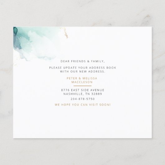 予算引っ越しましたの新しい住所のお知らせ (裏面)