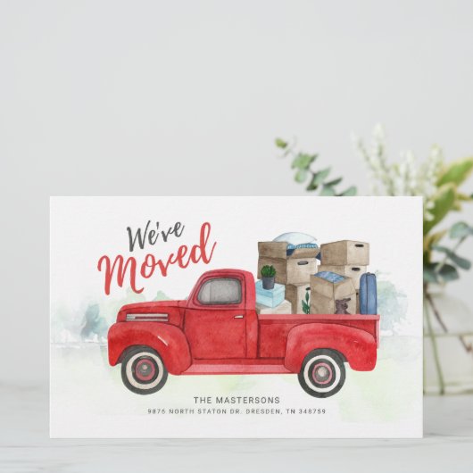 予算引っ越しましたの新しい住所の引越しのお知らせ (スタンド正面)