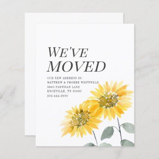 予算引っ越しましたひまわり移動発表 (正面/裏面)