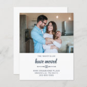 予算引っ越しましたアドレス写真ムービングカード (正面/裏面)