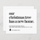 予算引っ越しましたクリスマスツリー新しいホームムービング (正面/裏面)